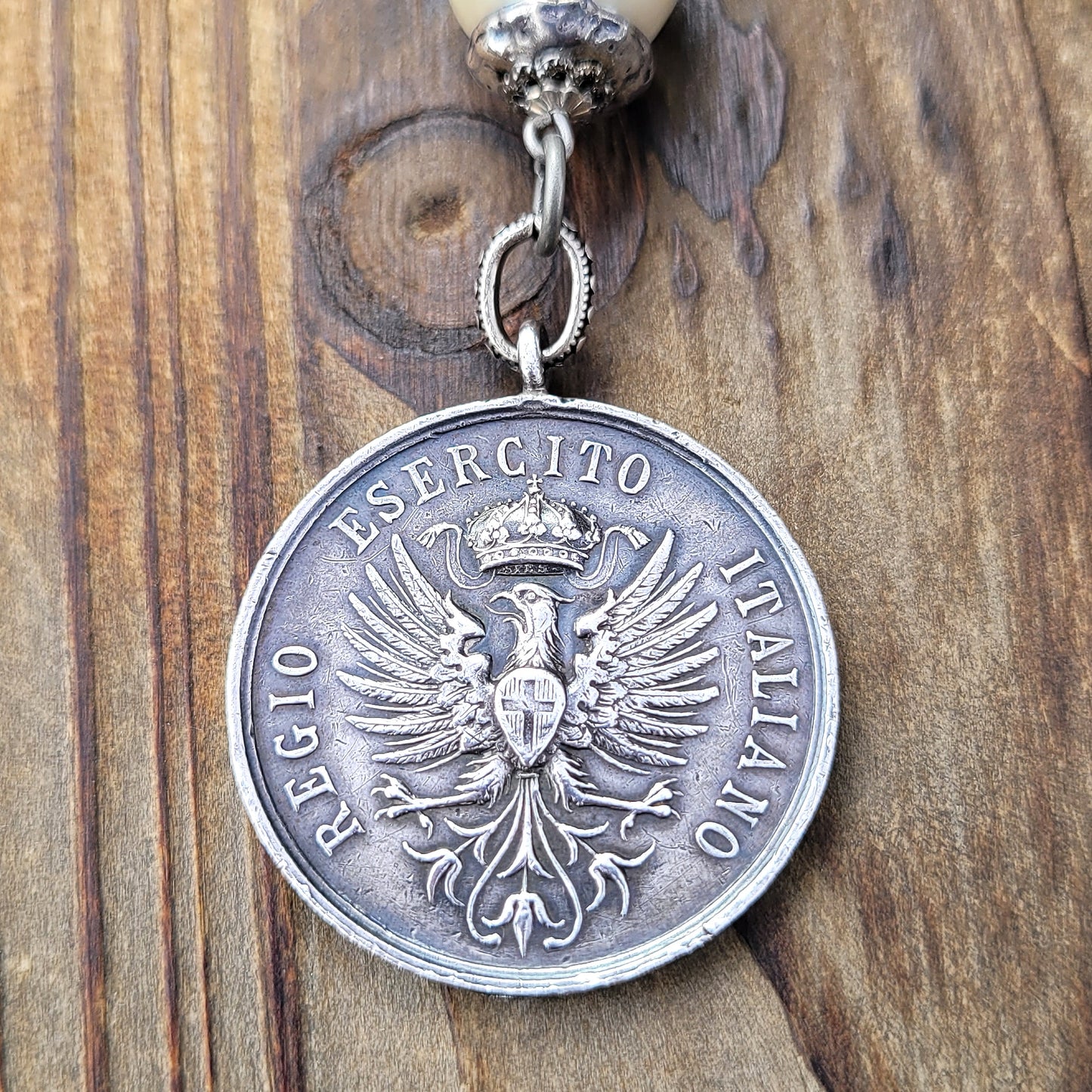 Royal Italian Vintage Gymnastics medallion necklace