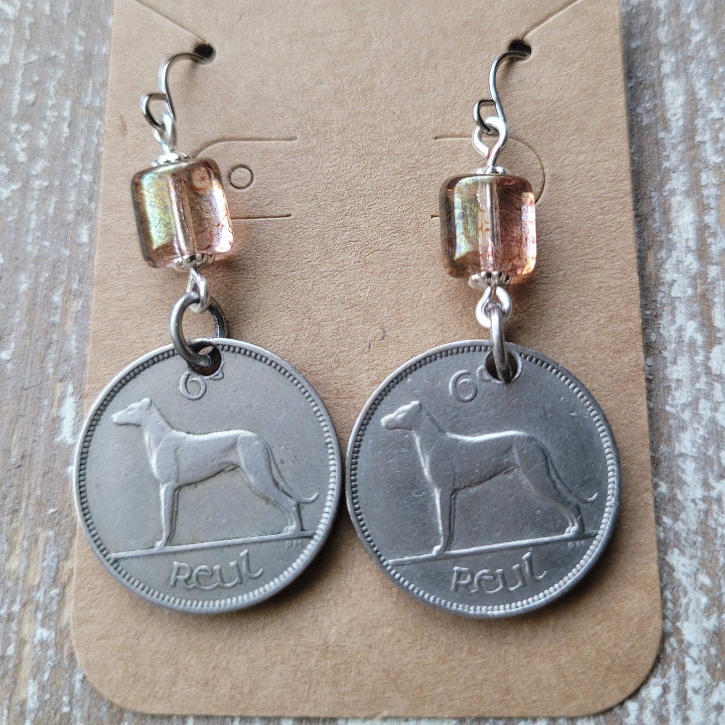 Vintage Irish Wolfhound earings