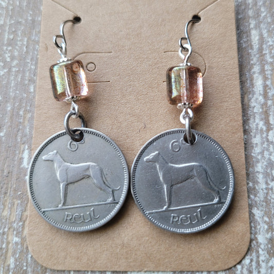 Vintage Irish Wolfhound earings