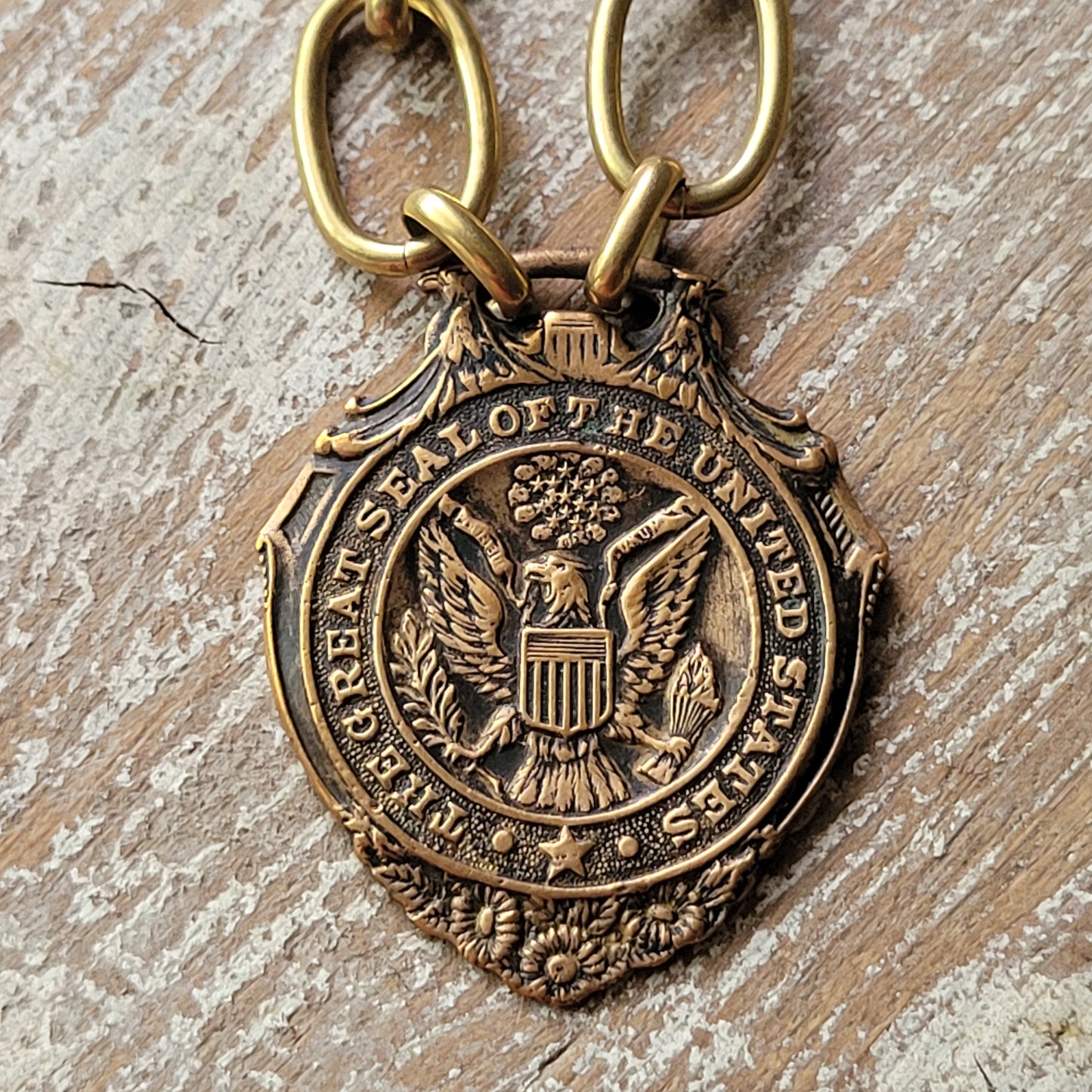 Great Seal of The United States Watch Fob necklace