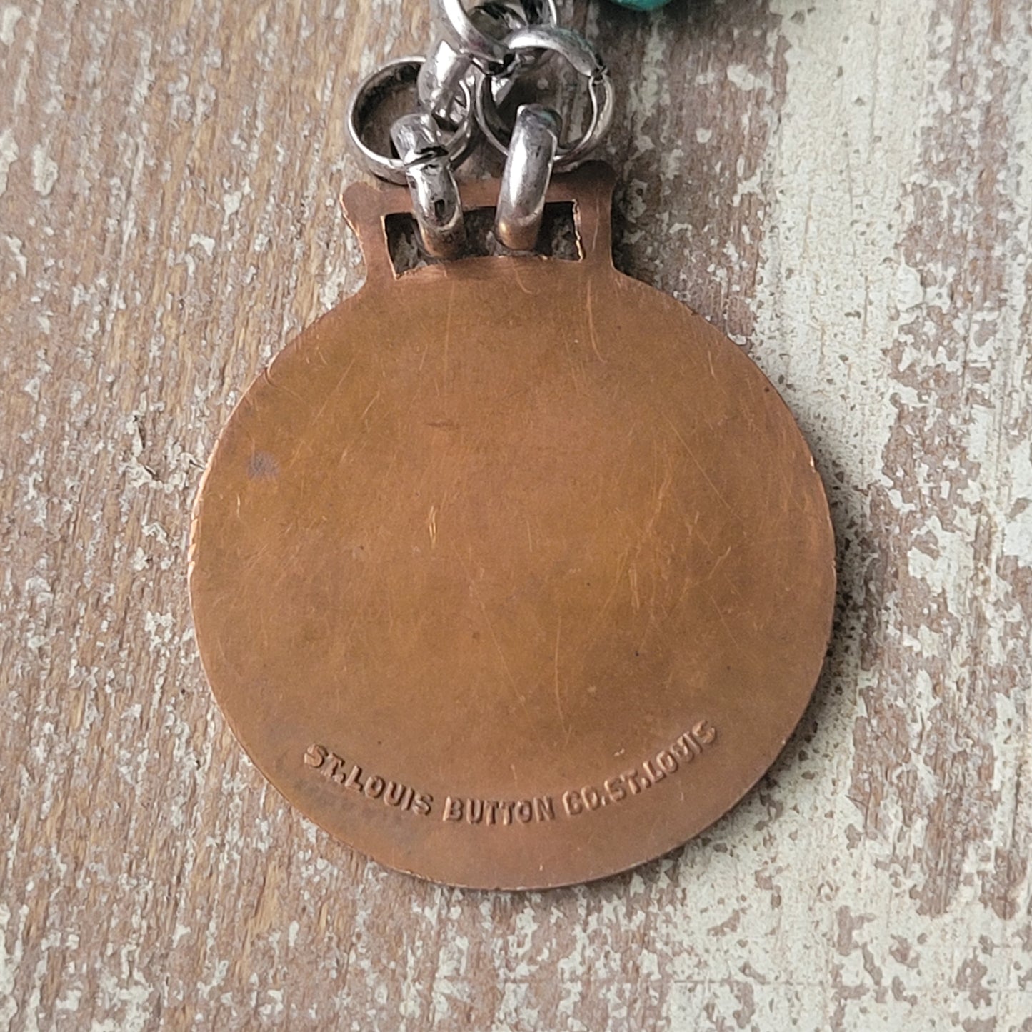 Turquoise Texas Watch fob necklace