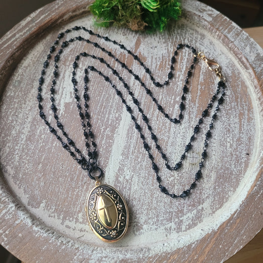 Victorian Reproduction Mourning Locket