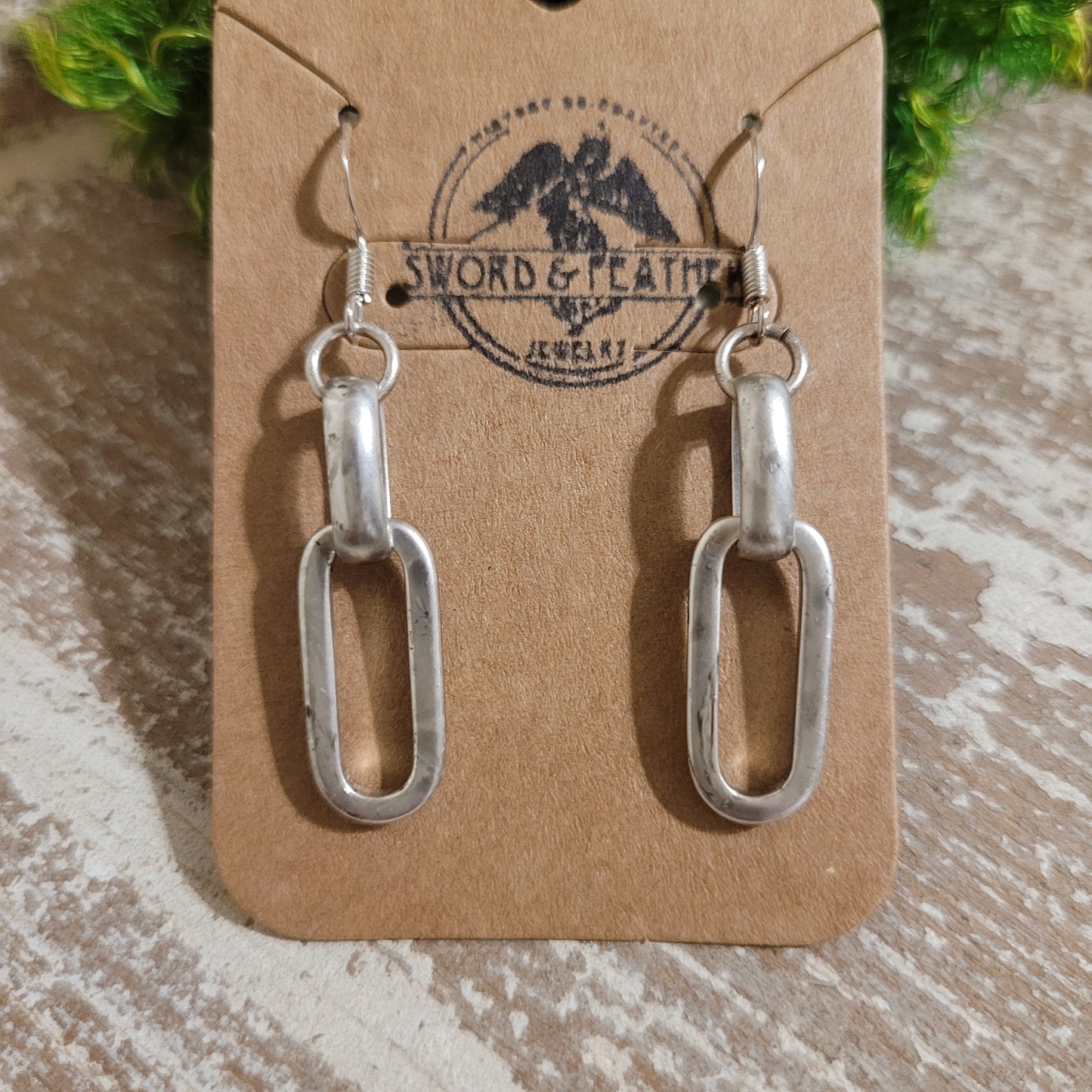 Silver Link earings