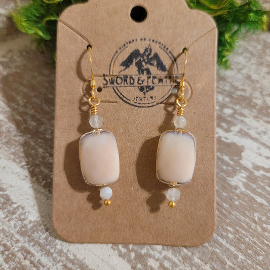 Peaches and Cream Earings