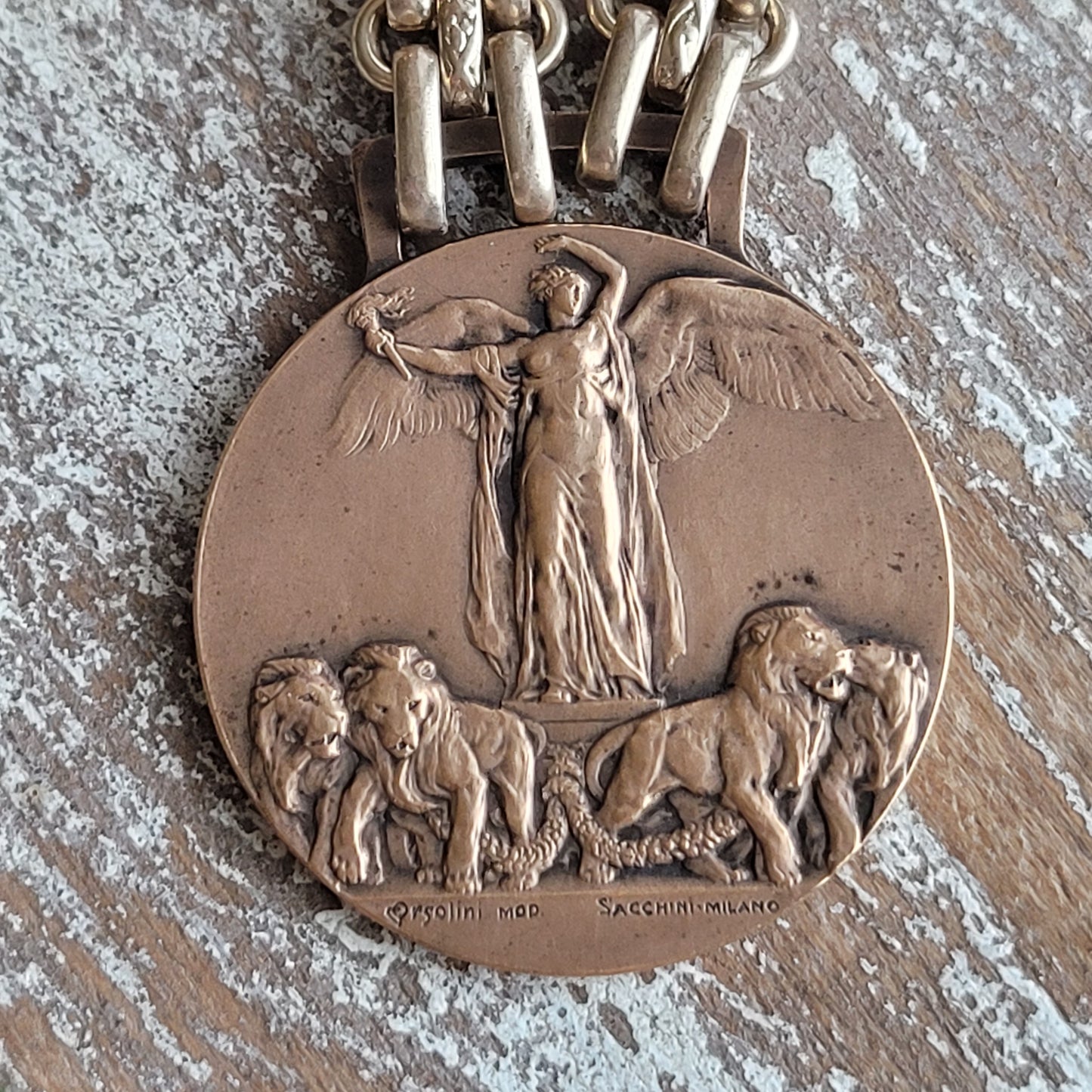 WWI Italian Victory Medal necklace