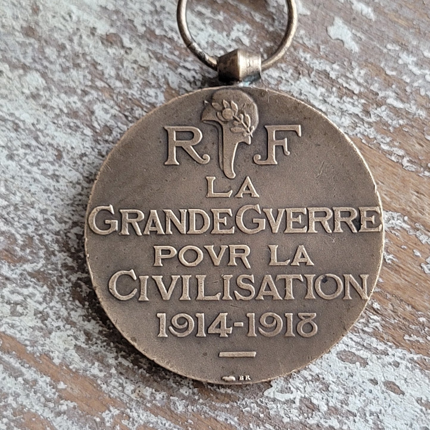 WWI French Victory Medal necklace