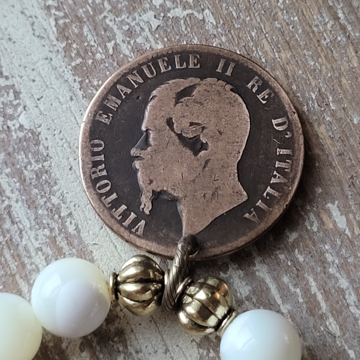 Milk & Honey 1867 coin bracelet