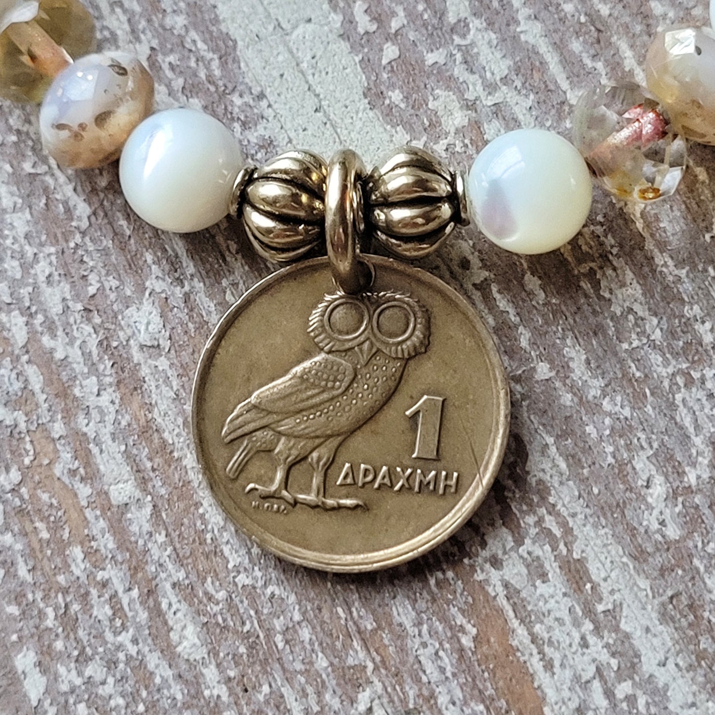 Milk and Honey Greek Owl bracelet