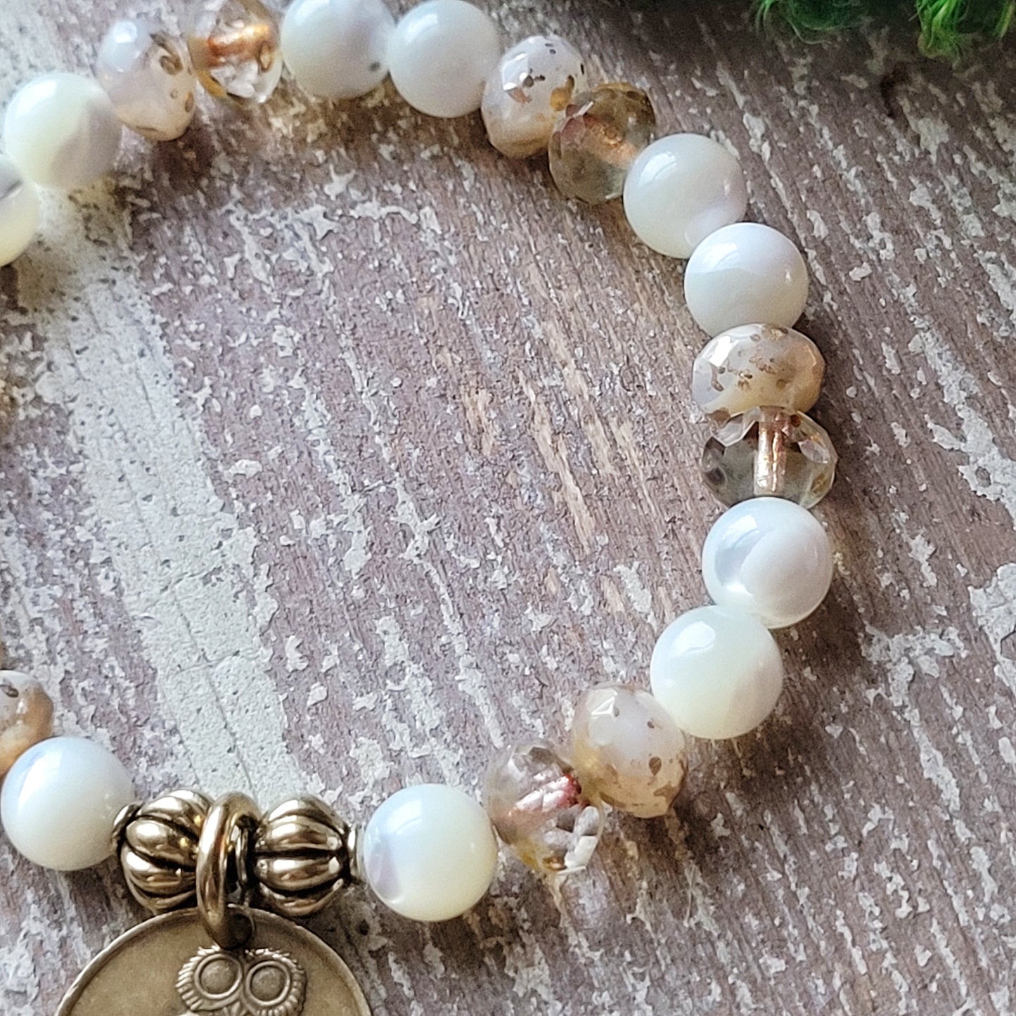 Milk and Honey Greek Owl bracelet