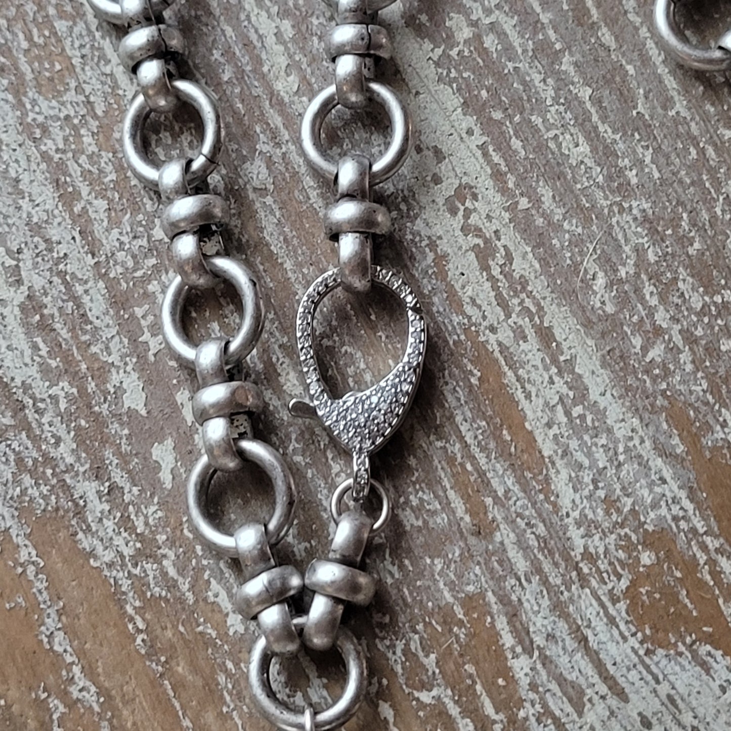 Vintage Sterling Heart Baby Rattle necklace