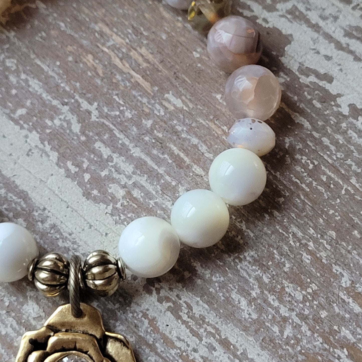 Milk & Honey Crystal Rose bracelet