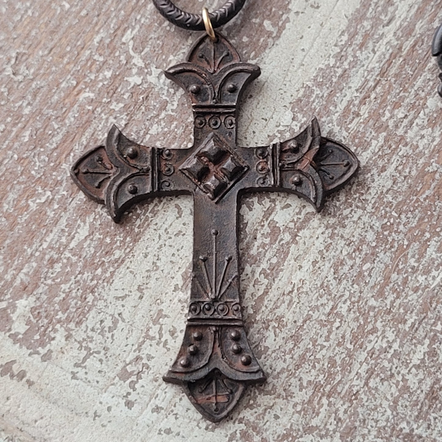 Mystic Agate Rustic Cross