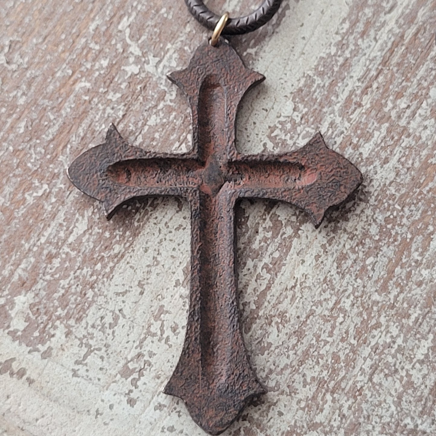 Mystic Agate Rustic Cross