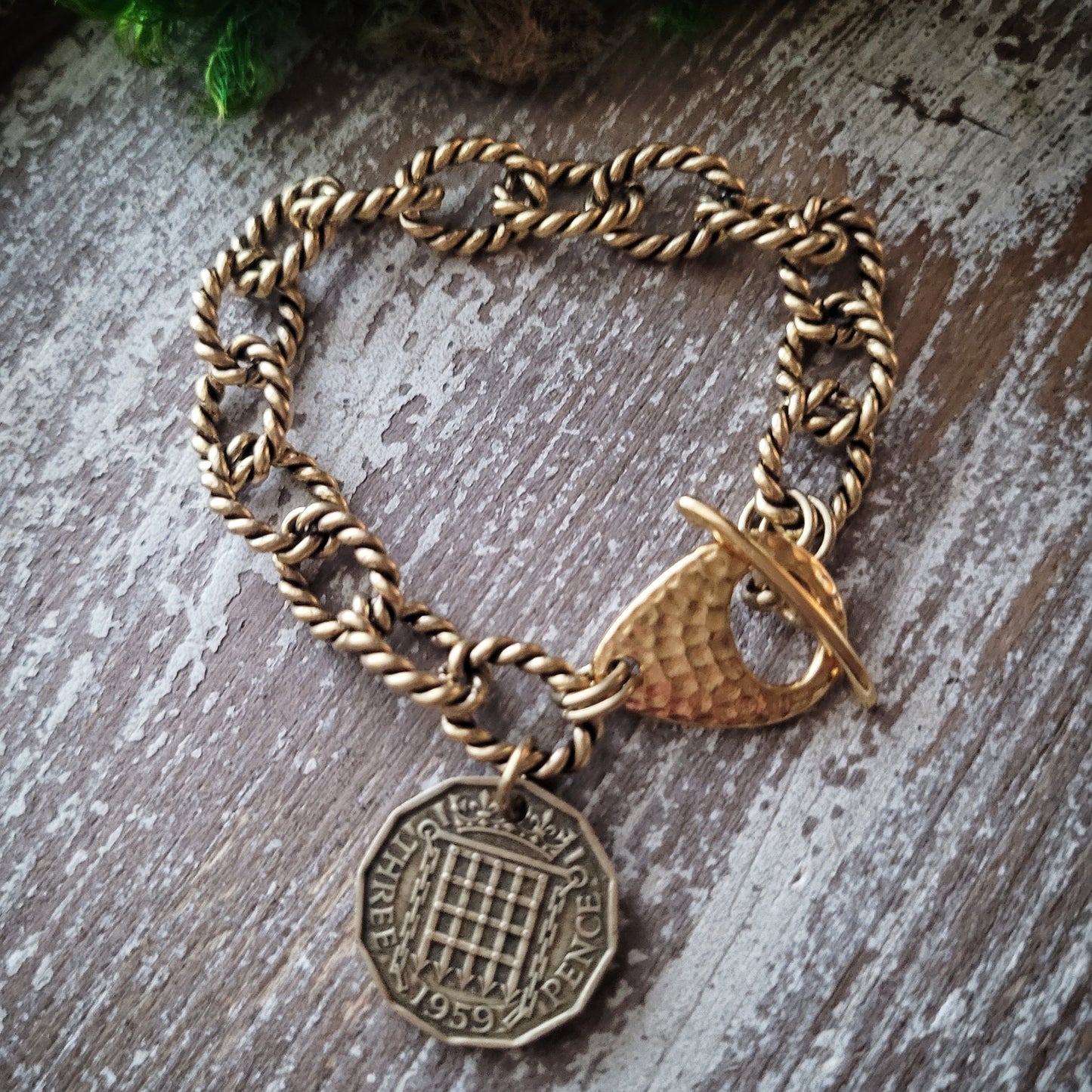 1959 Castle Gate coin bracelet