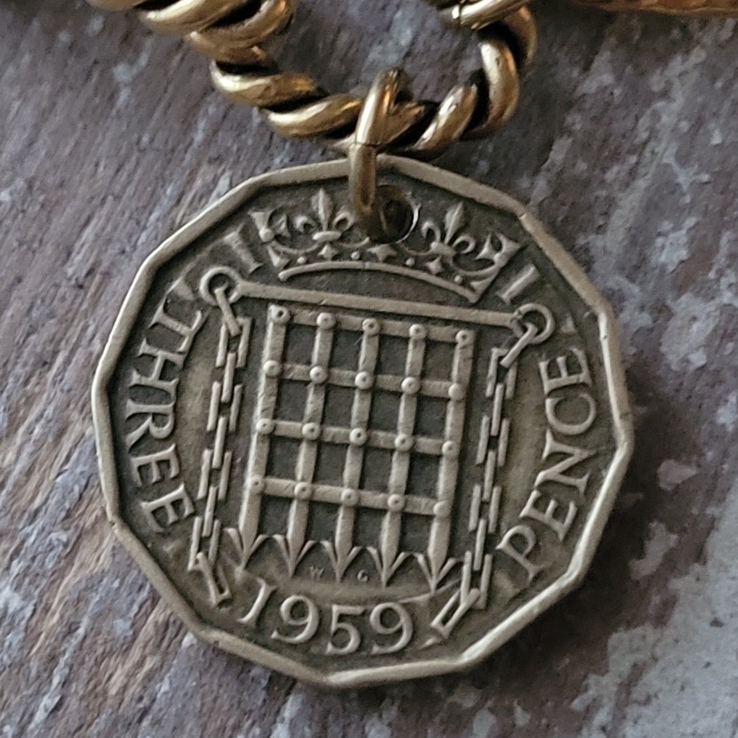 1959 Castle Gate coin bracelet