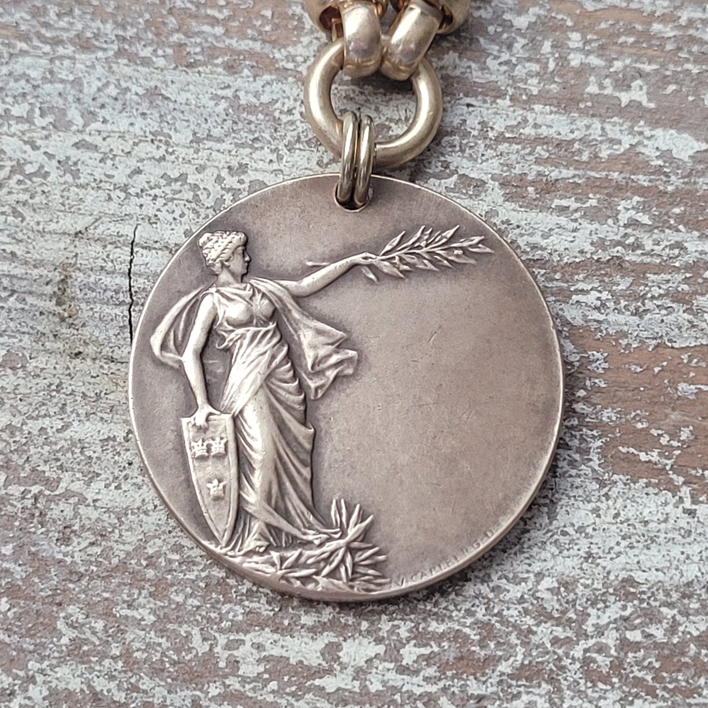 Swedish Sporting Medal, vintage necklace