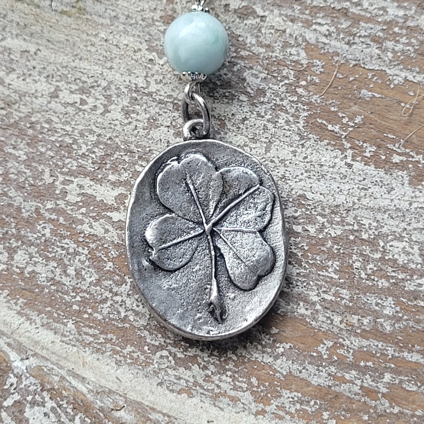 Make A Wish, Clover Pendant Necklace