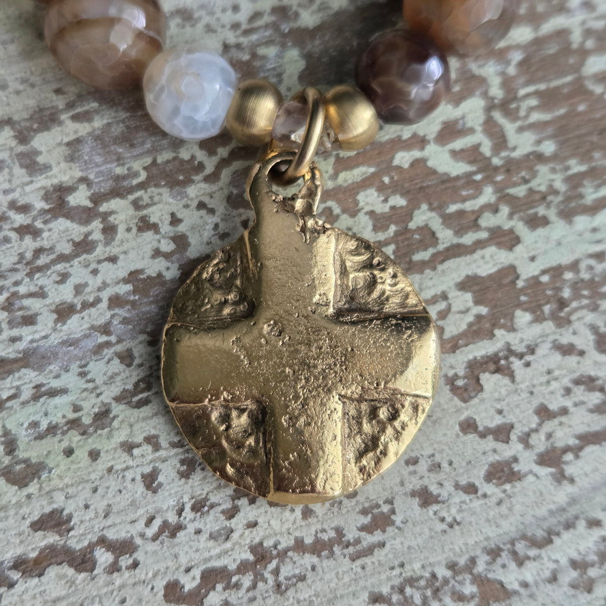 Baroque Pearl Boho Cross/Heart
