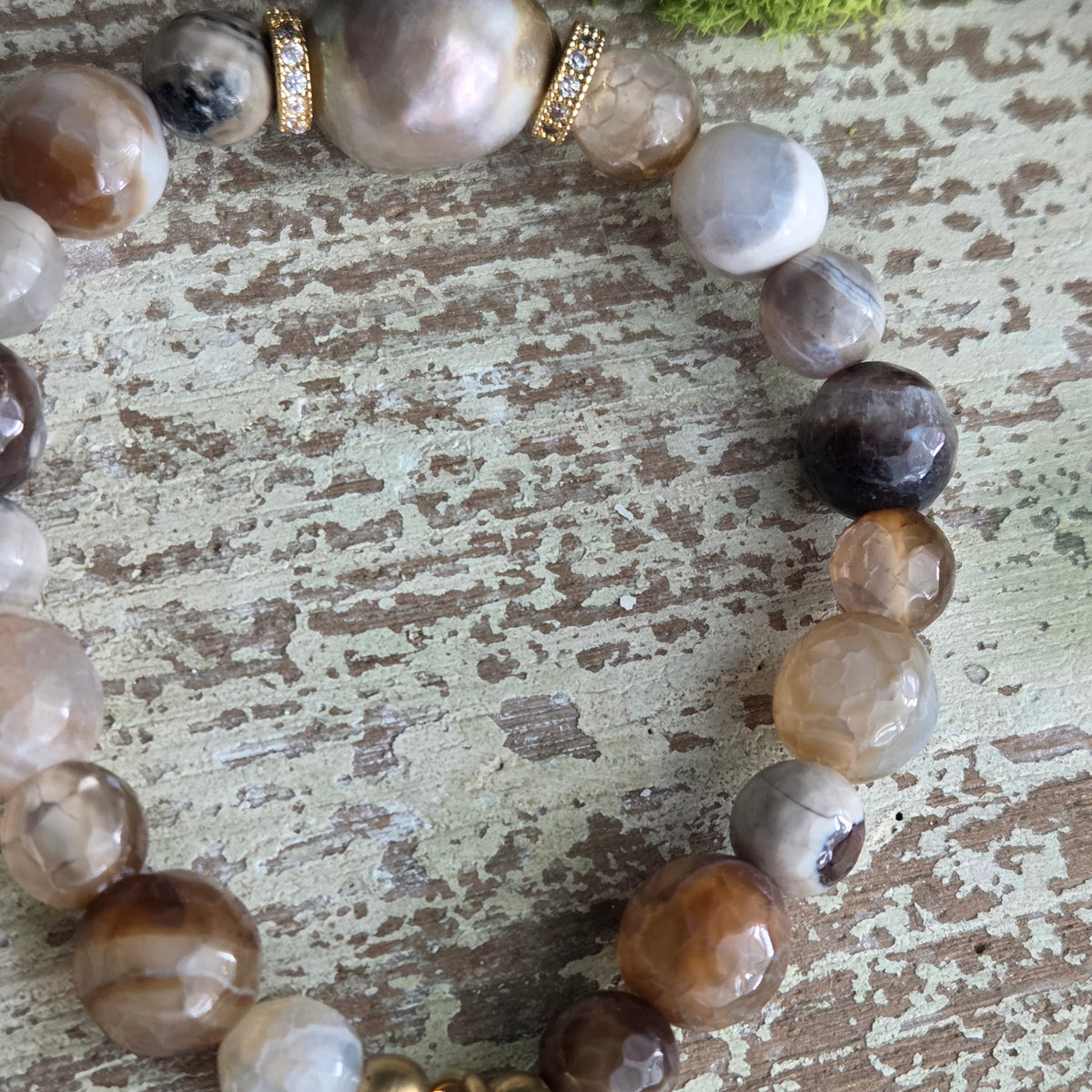 Baroque Pearl Boho Cross/Heart
