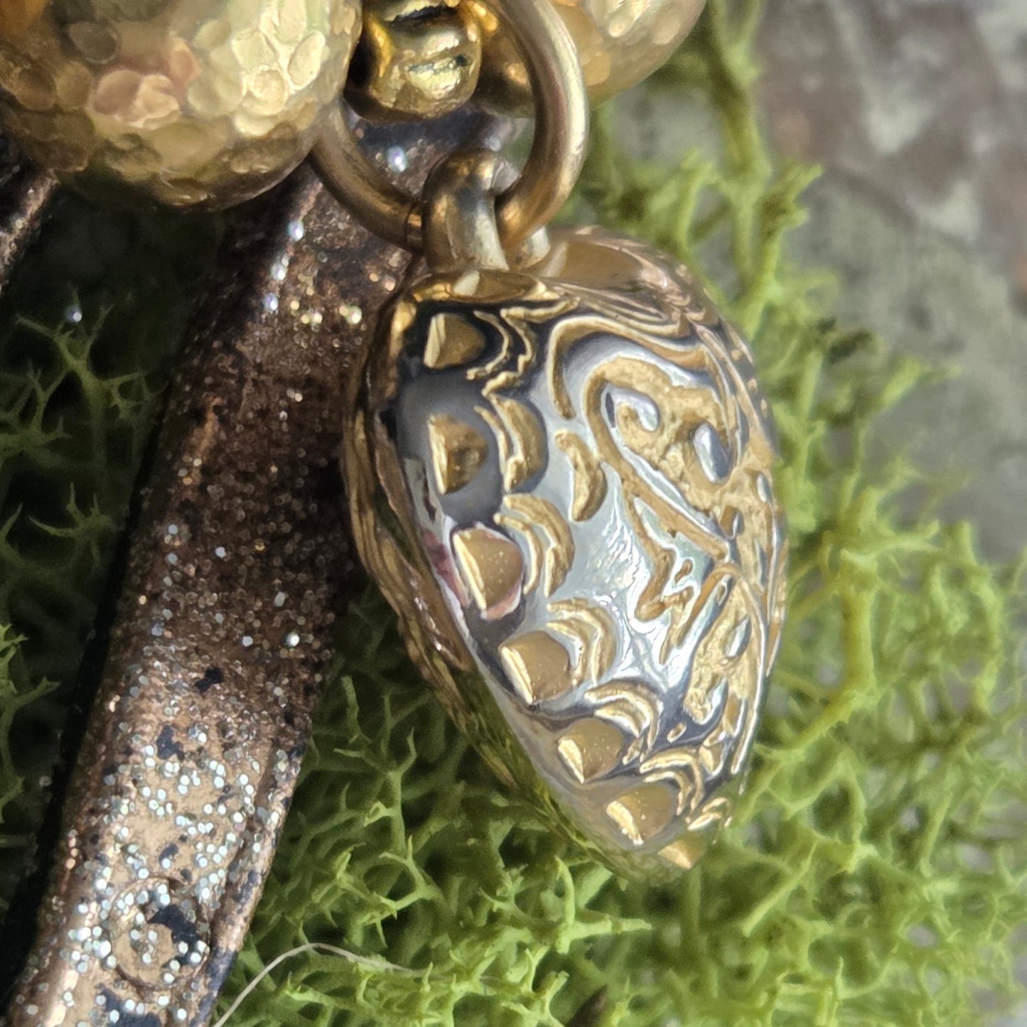 Moonstone & Jasper Vintage Heart Bracelet