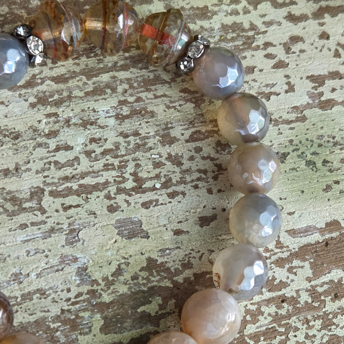 Mystic Coated Agate Swallow Bracelet