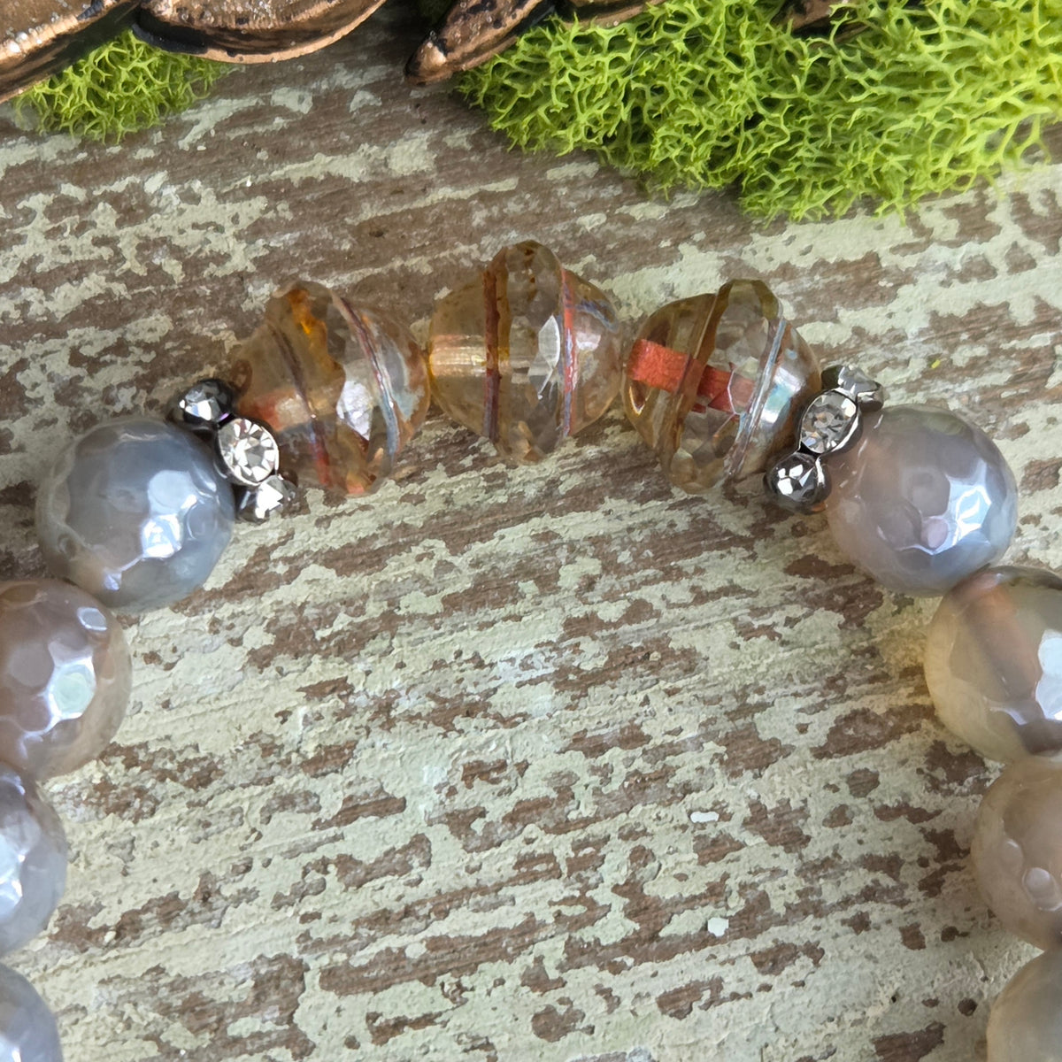 Mystic Coated Agate Swallow Bracelet