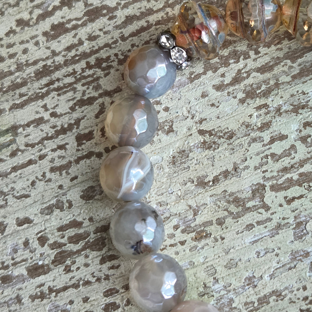 Mystic Coated Agate Swallow Bracelet