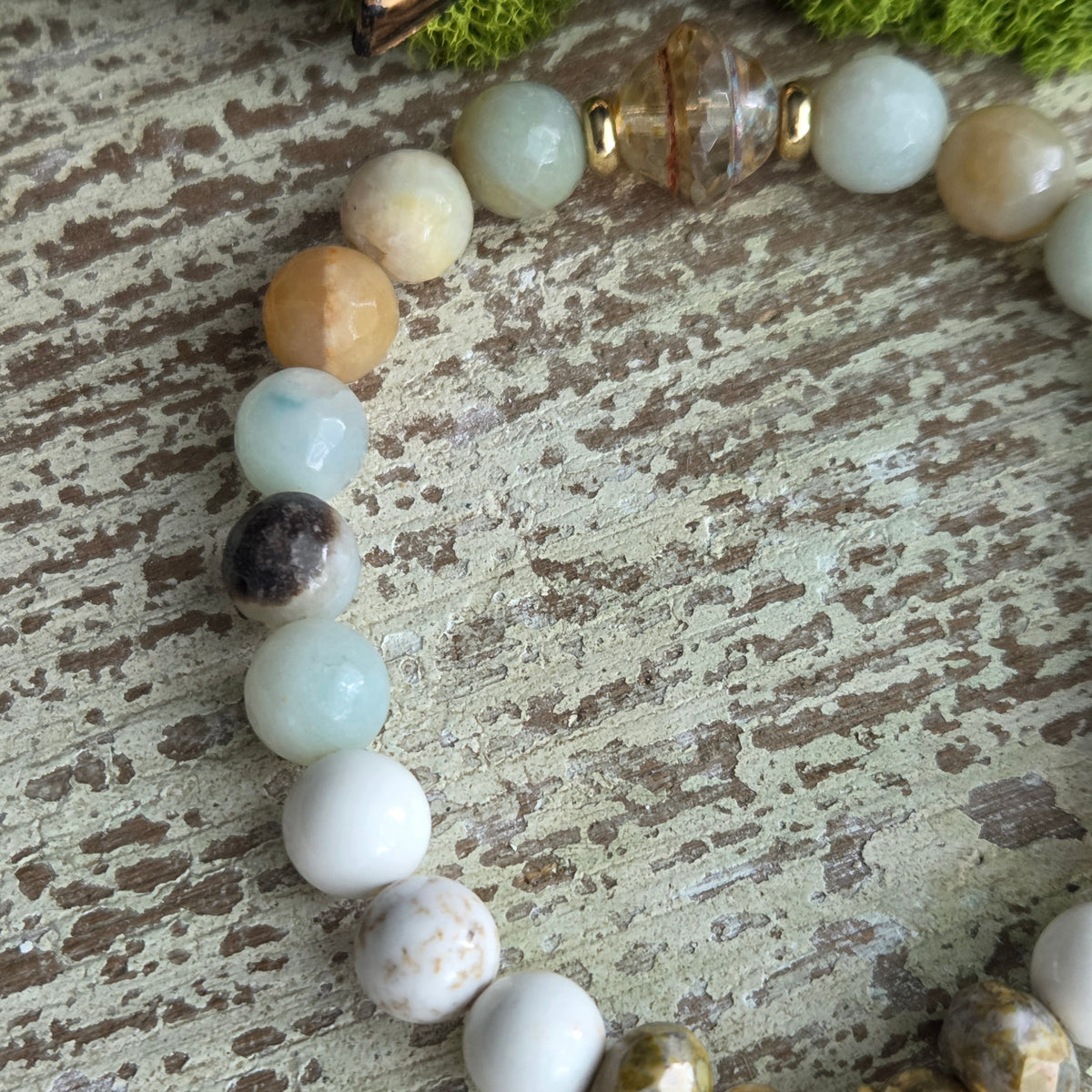 Amazonite Filigree Heart