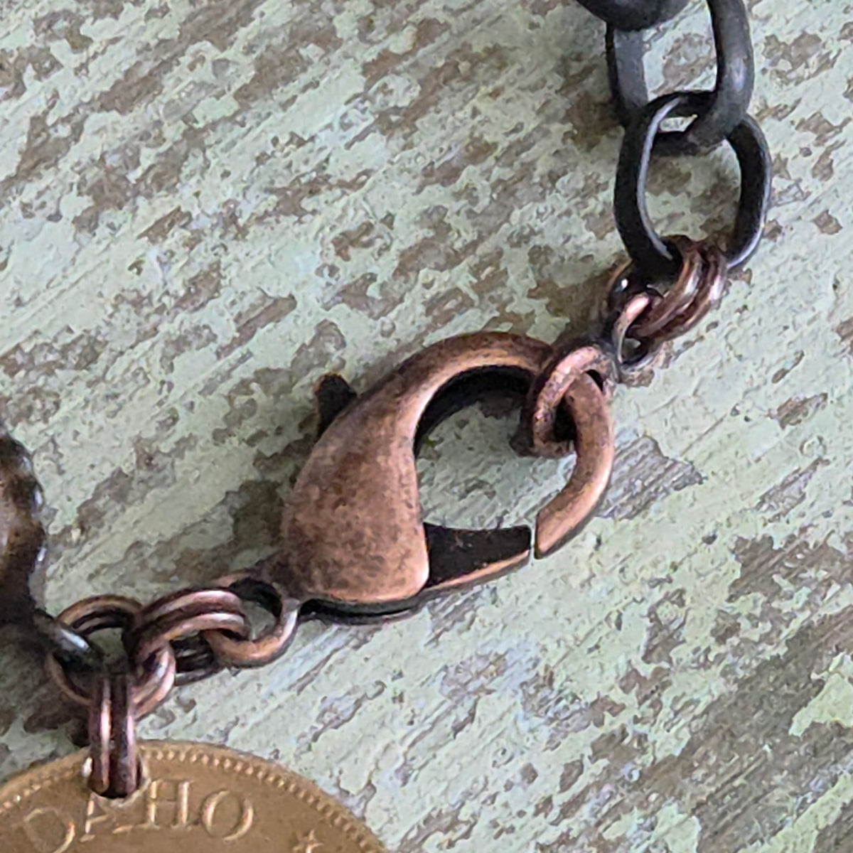 Vintage State of Idaho Coin Bracelet