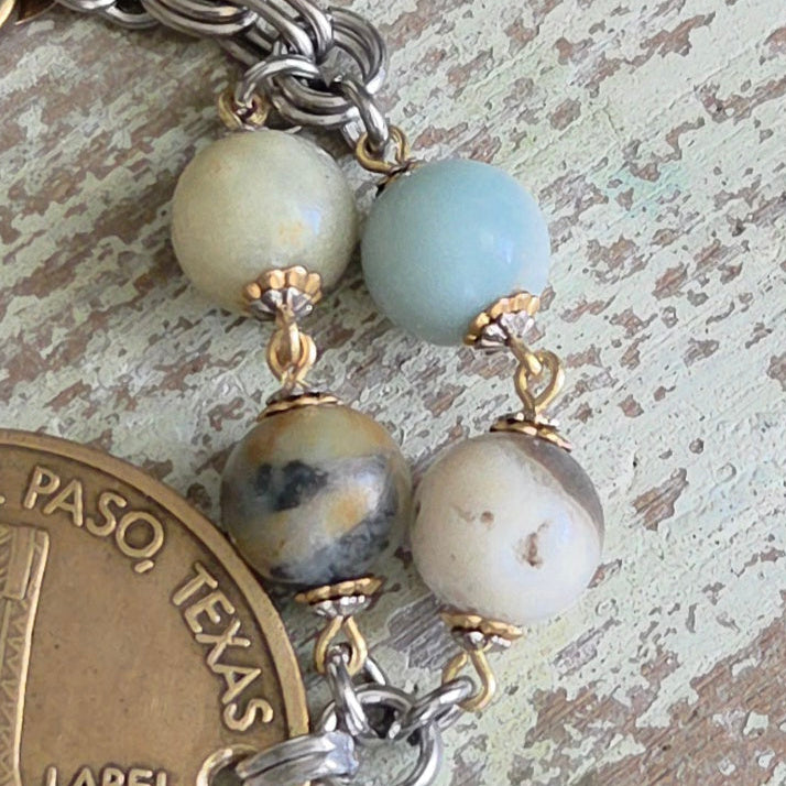 Early 1970's Tony Lama Boot Company Advertising Token Bracelet