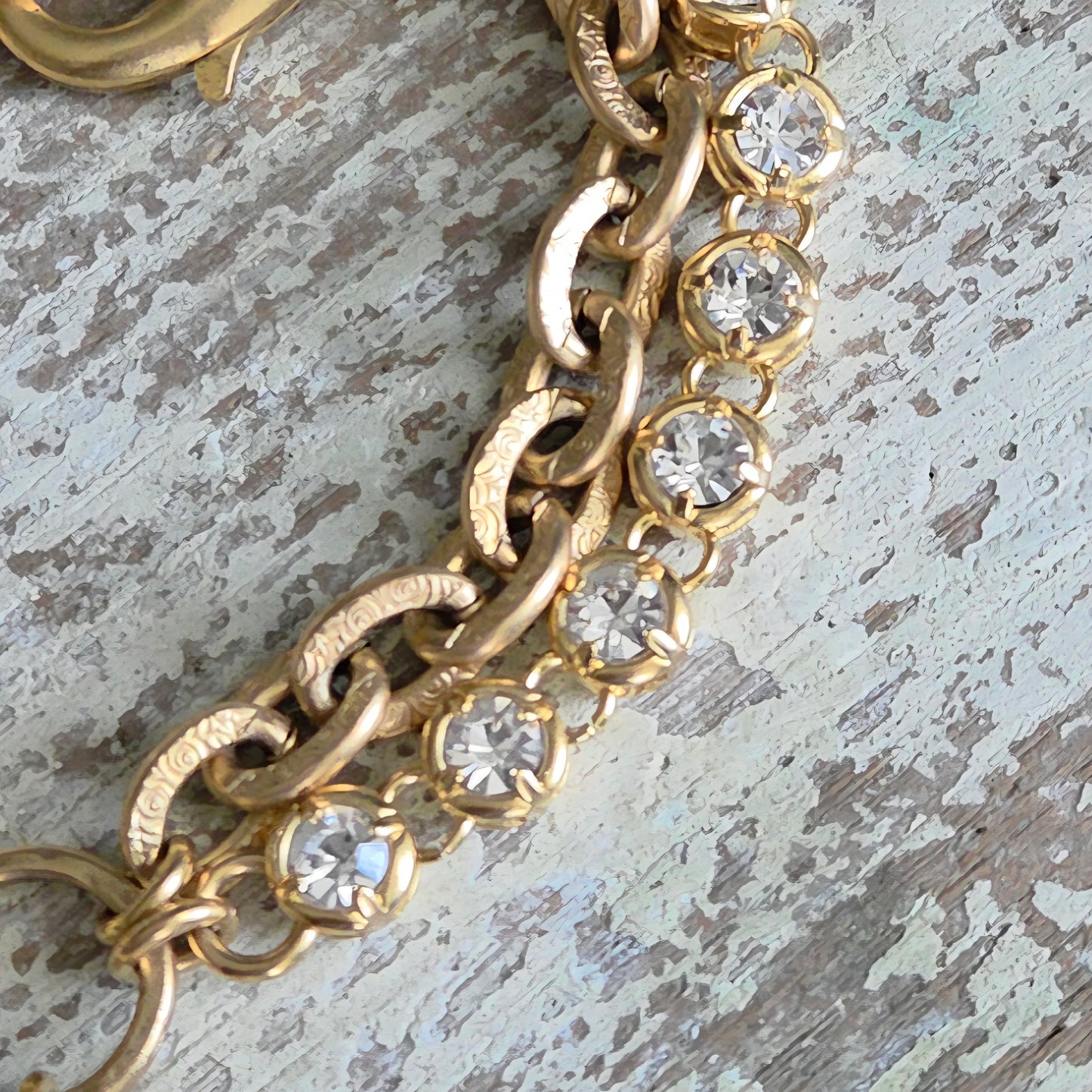 Gold Bling Rustic Bee Bracelet