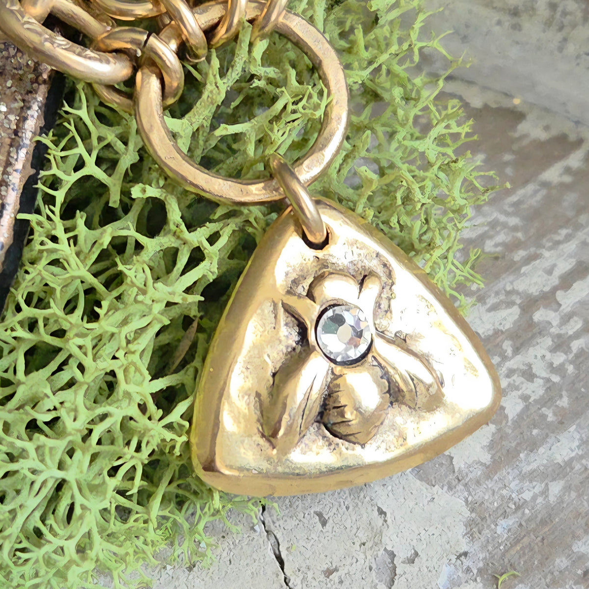 Gold Bling Rustic Bee Bracelet