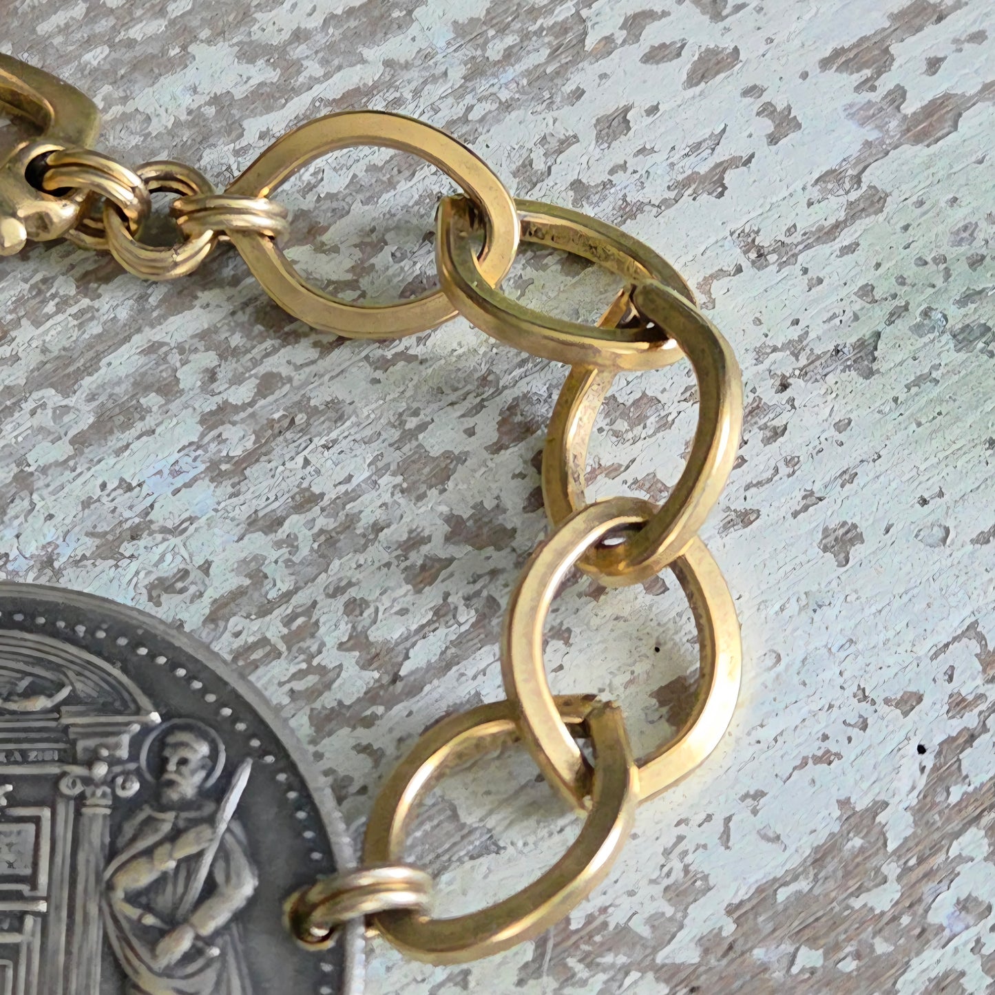 Vintage 1975 Vatican Jubilee Holy Door Coin Bracelet