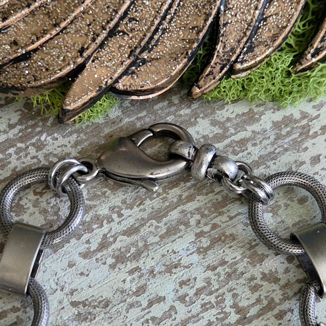 Vintage 1940's Sun Valley Idaho Skier Bracelet