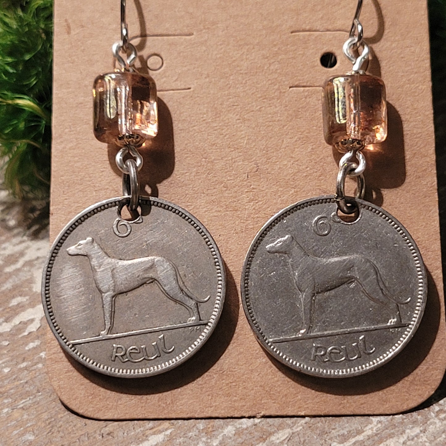 Vintage Irish Wolfhound earings