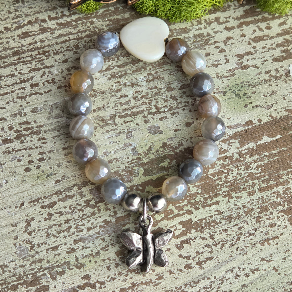 Mystic Agate Butterfly Bracelet