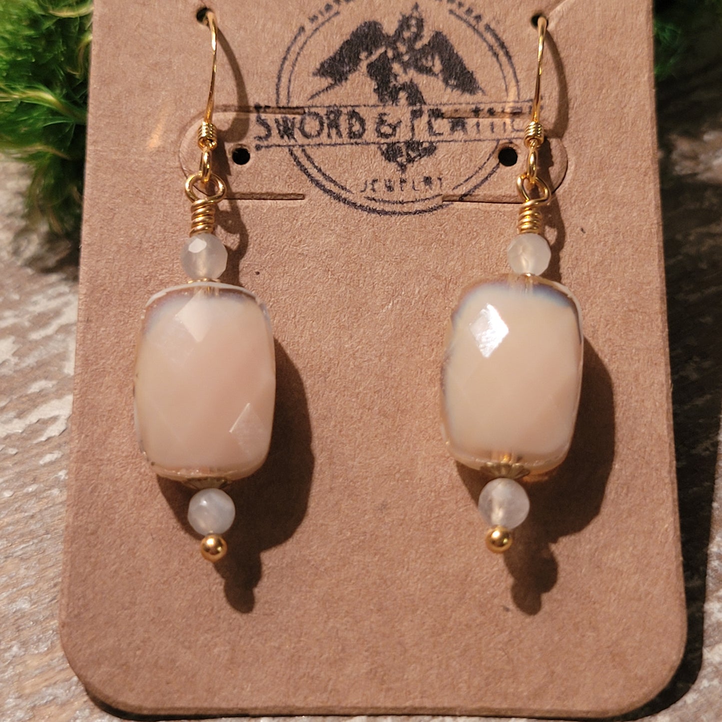 Peaches and Cream Earings