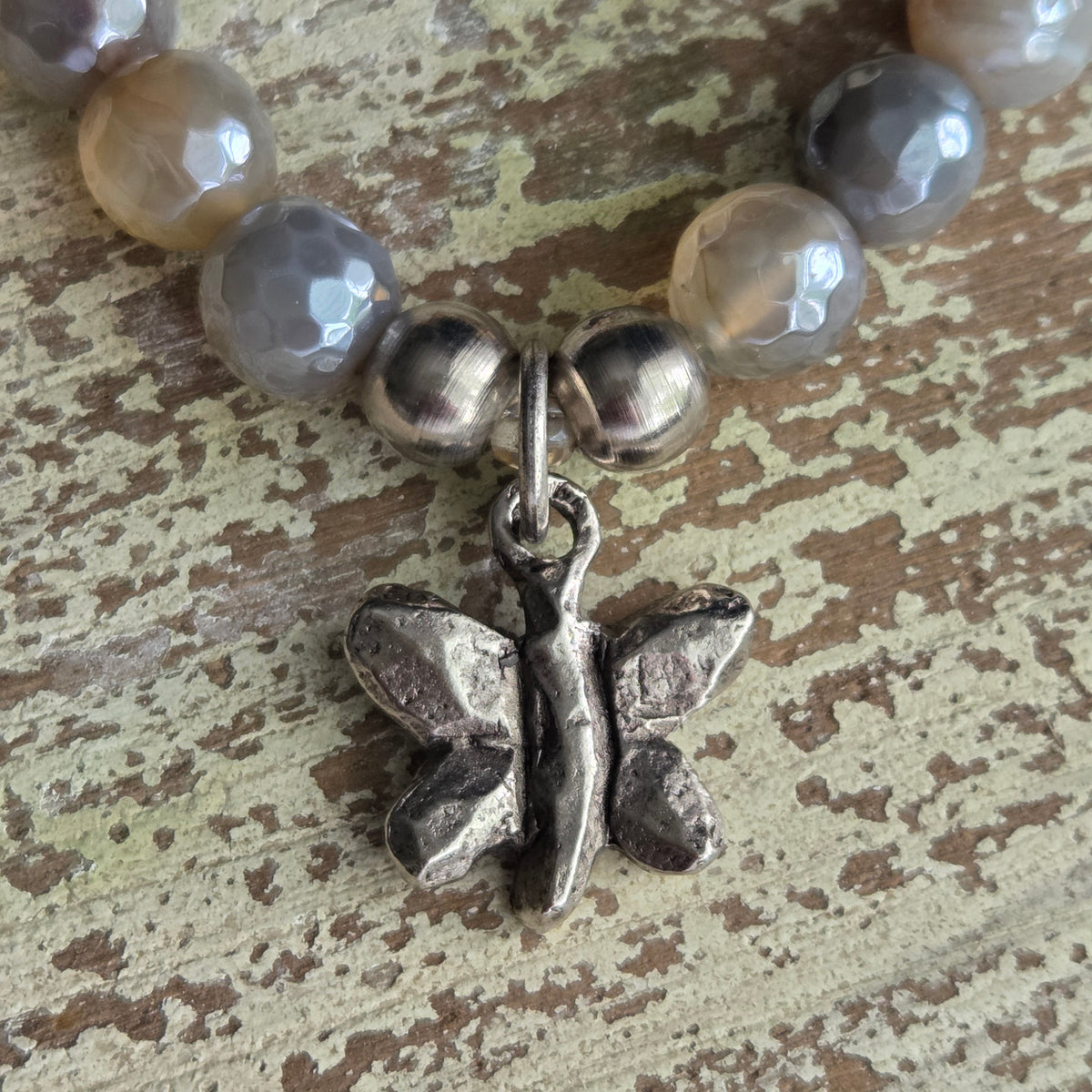 Mystic Agate Butterfly Bracelet